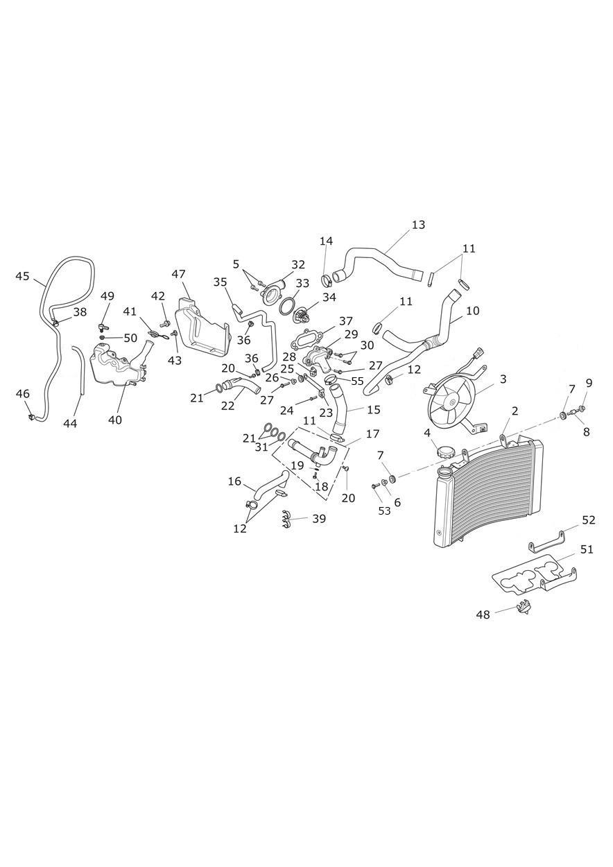 Cooling System exploded diagram