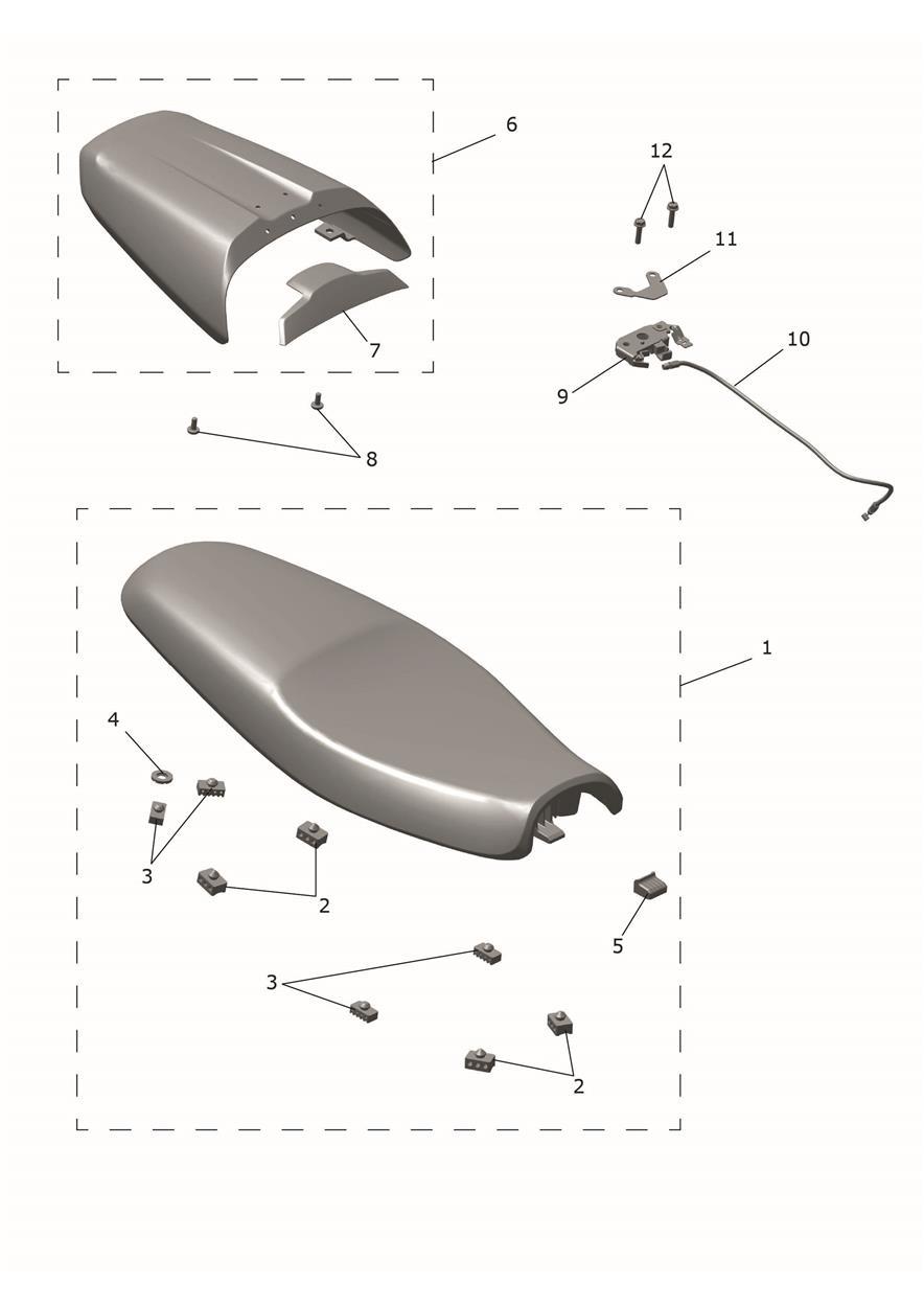 Seat exploded diagram