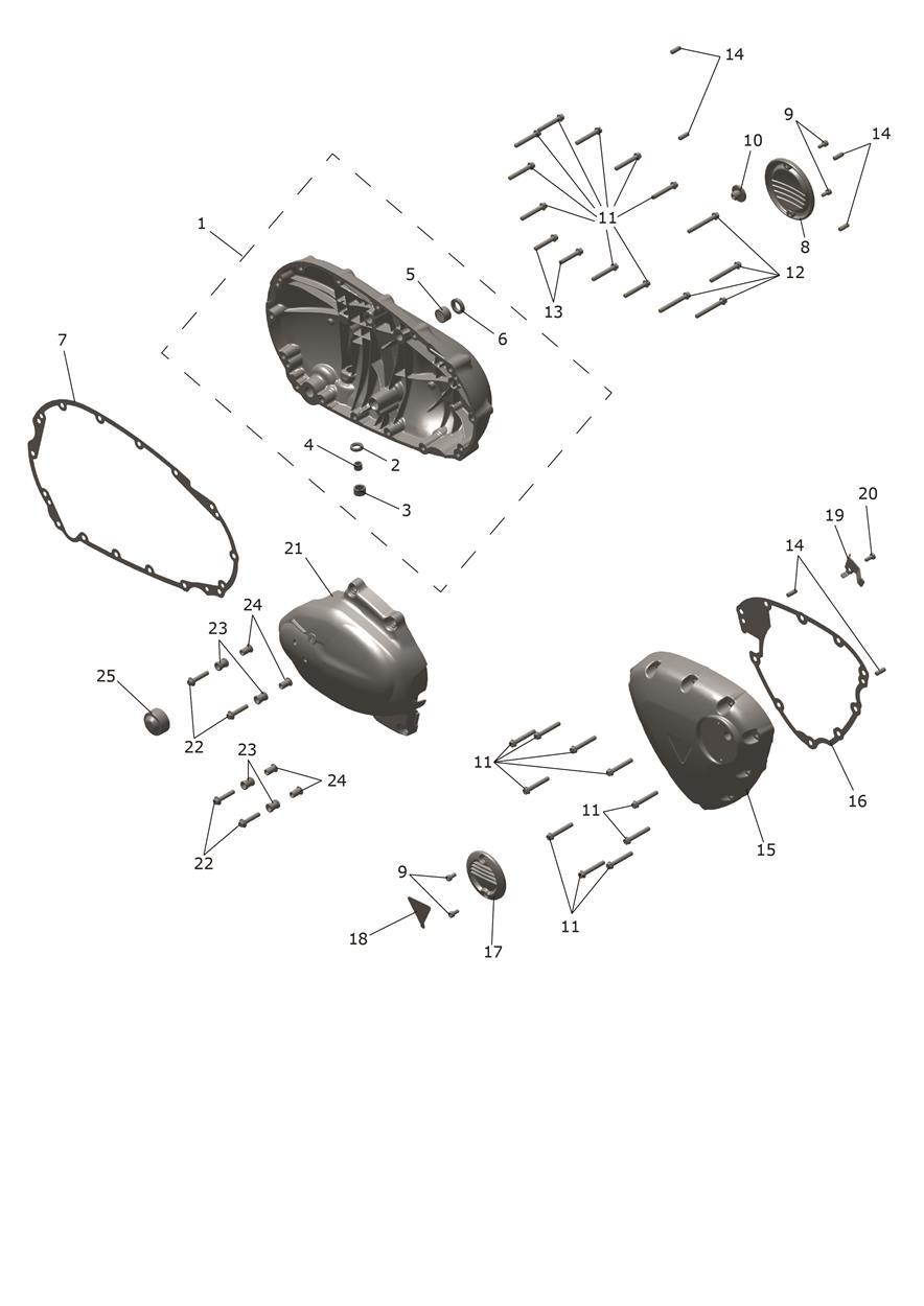Engine Covers exploded diagram