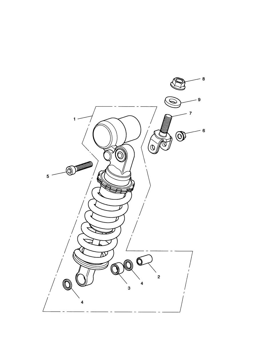 Rear Suspension Unit exploded diagram