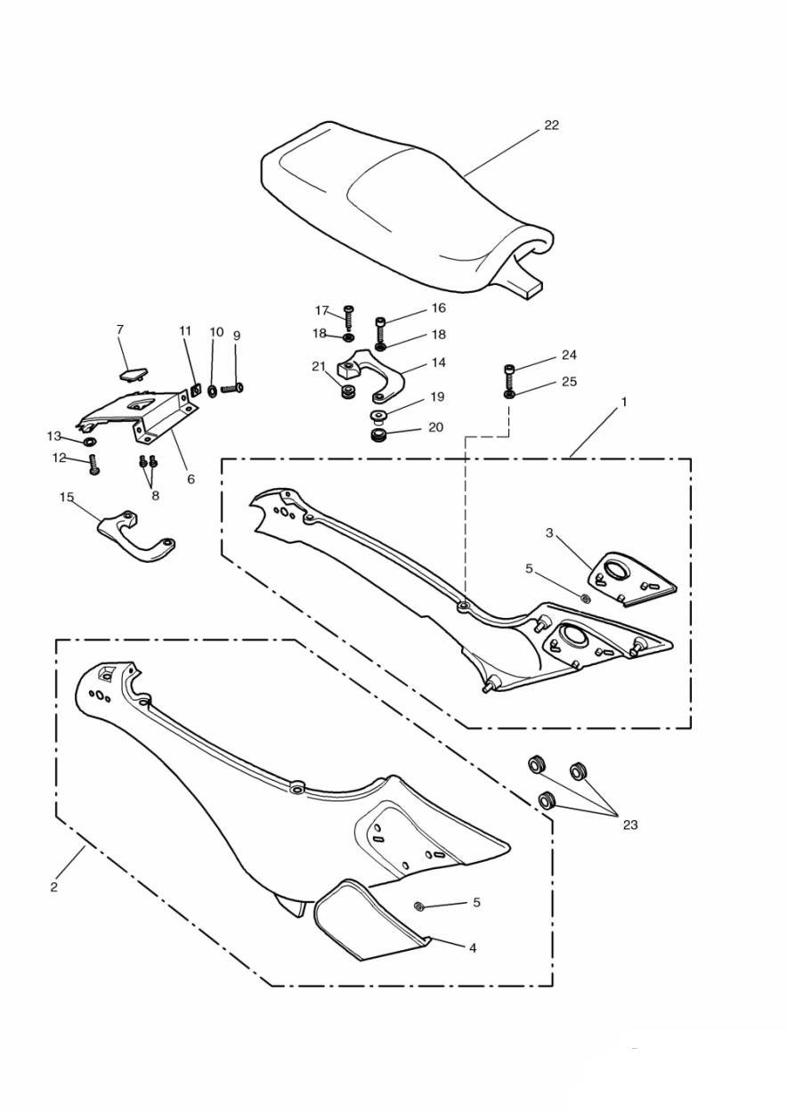 Bodywork - Rear Panels exploded diagram