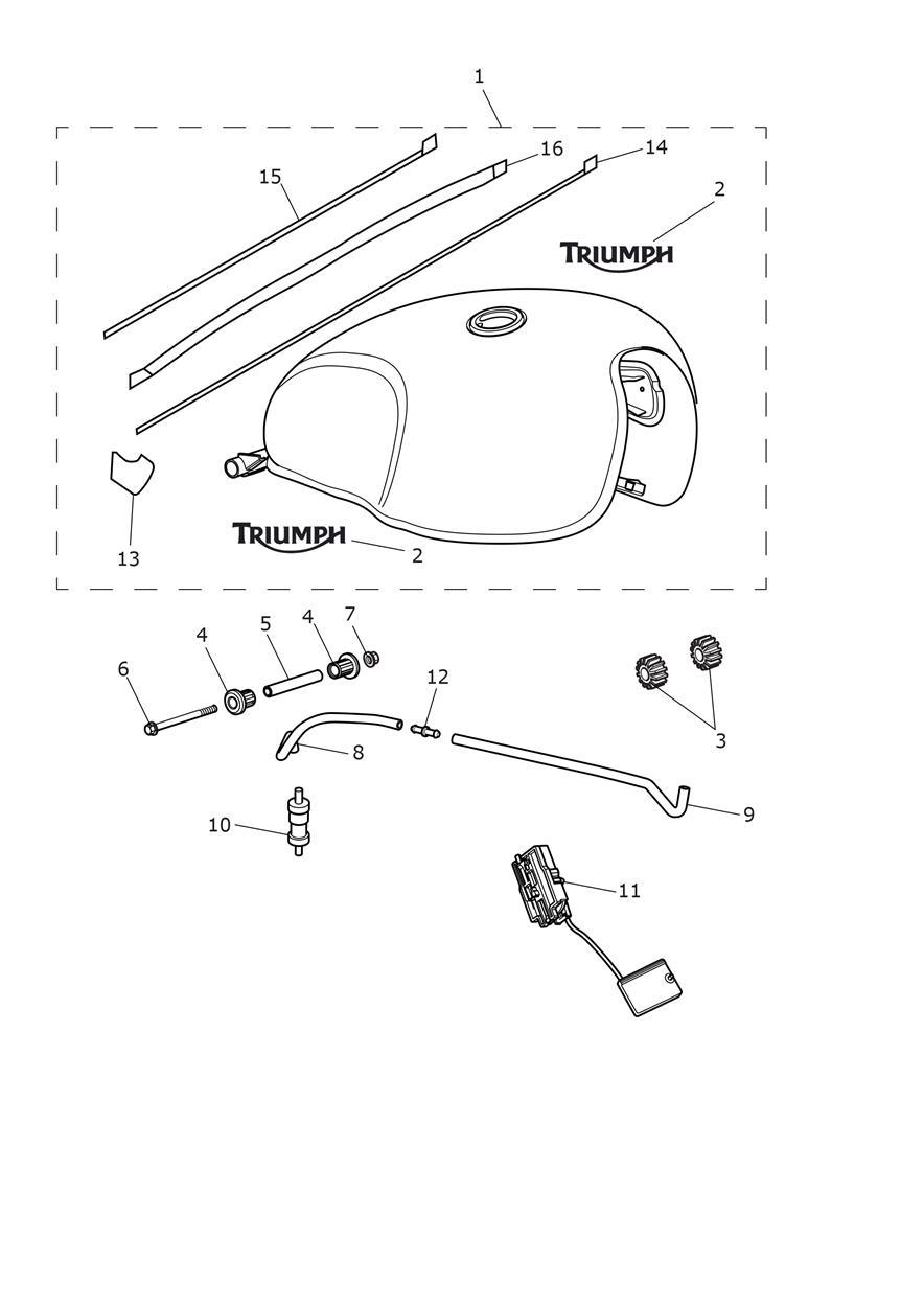Fuel Tank - Khaki Tanks exploded diagram