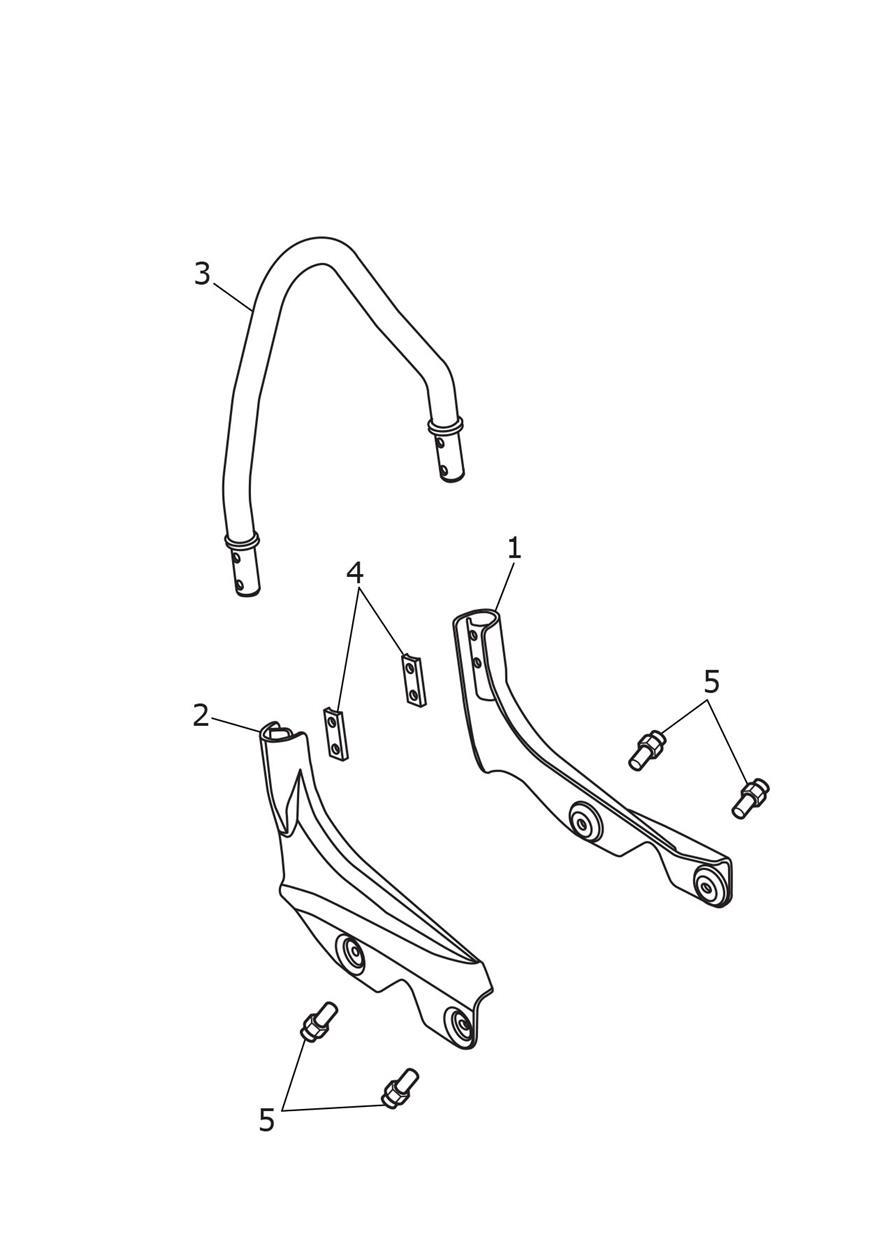 Sissy Bar exploded diagram