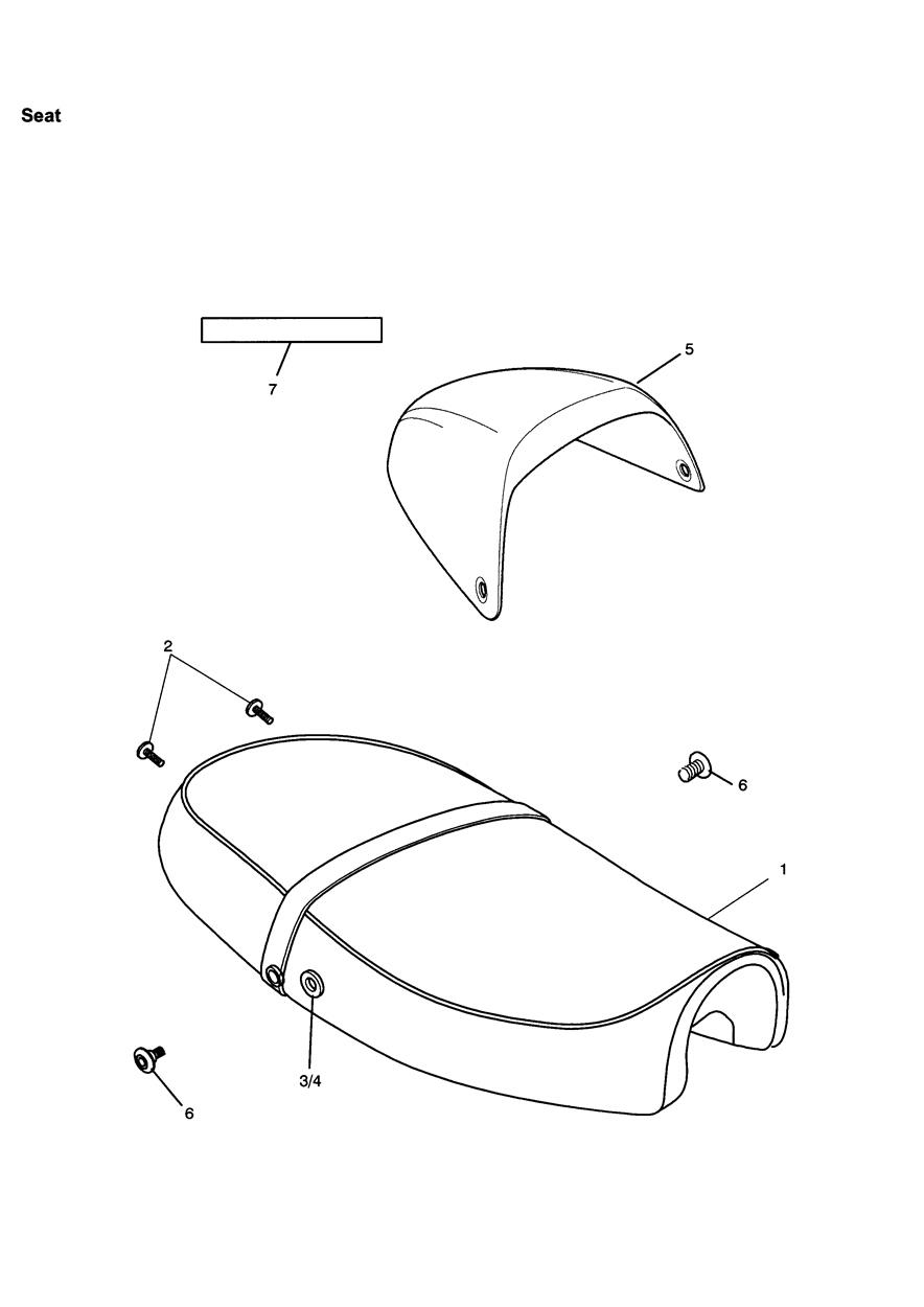 Seat exploded diagram