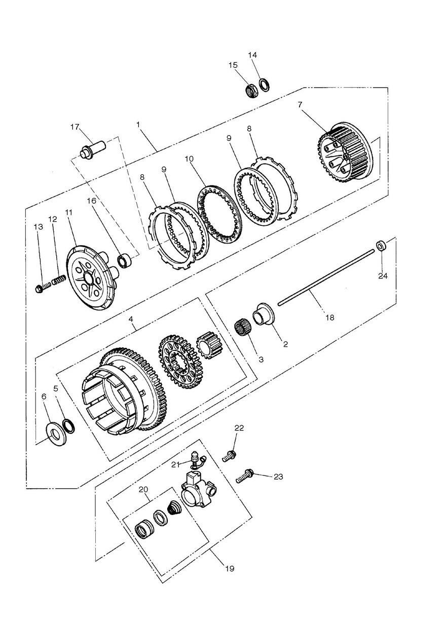 Clutch exploded diagram