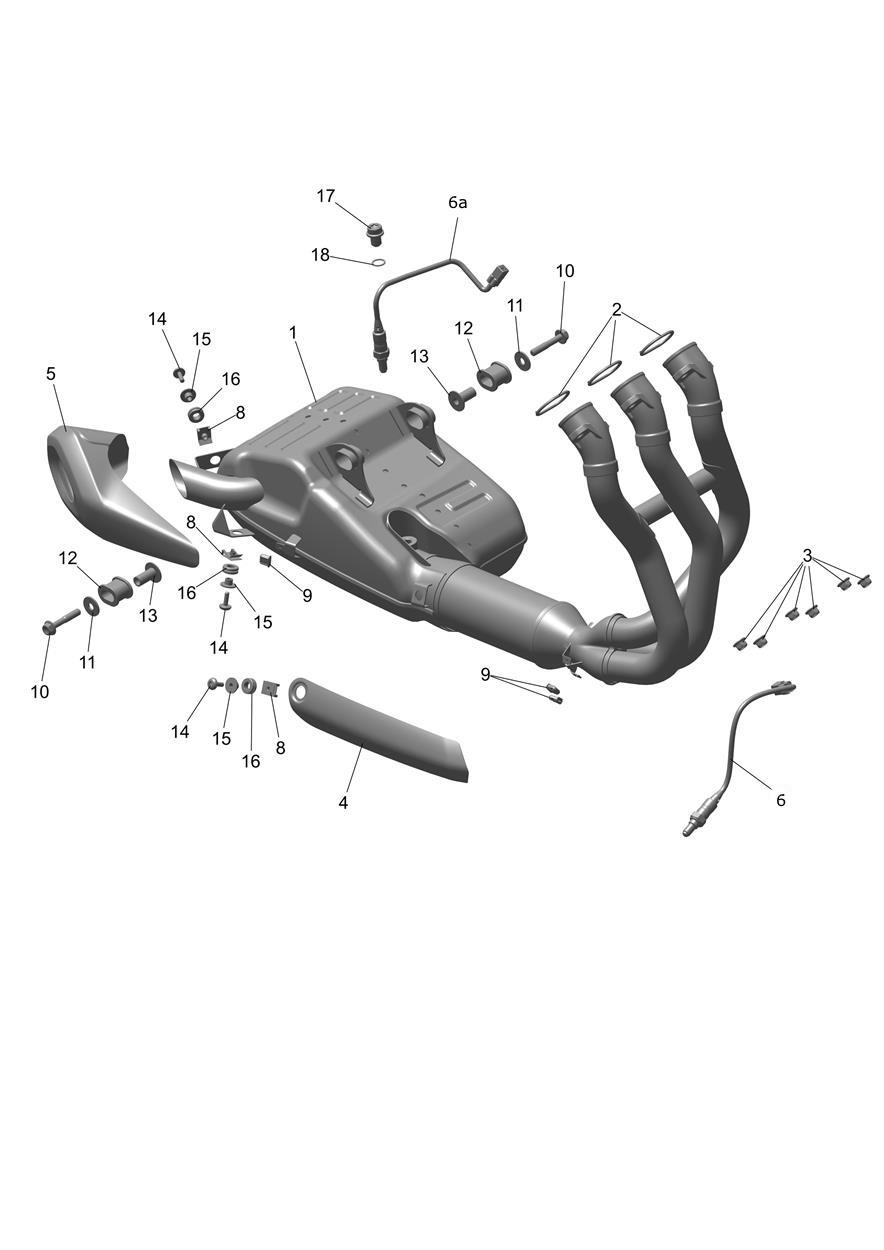 Exhaust System exploded diagram