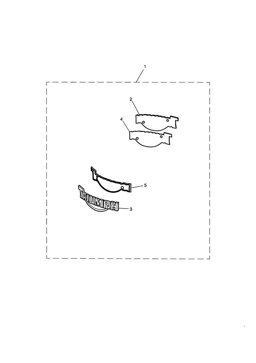 Heritage Tank Badge Kit exploded diagram