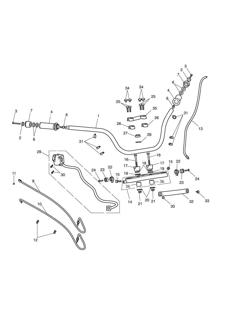 Handlebars & Switches exploded diagram
