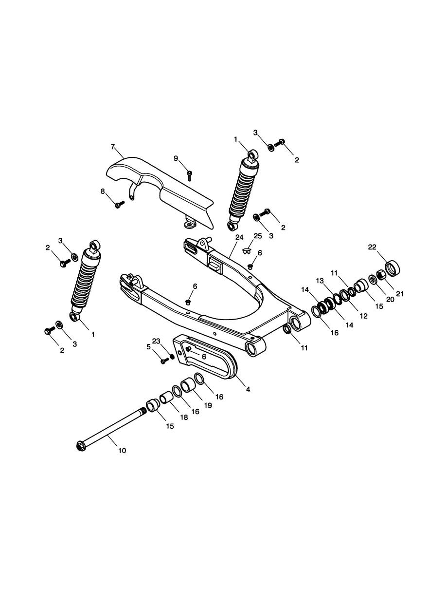 Rear Suspension exploded diagram