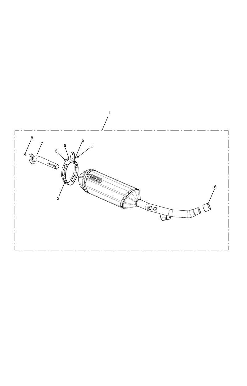Silencer, Slip On, Arrow - Brazil Market Only exploded diagram