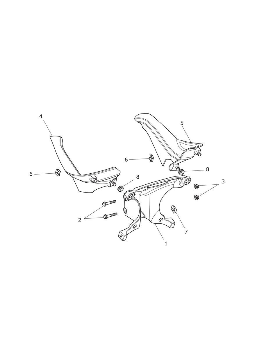 Cockpit Subframe exploded diagram