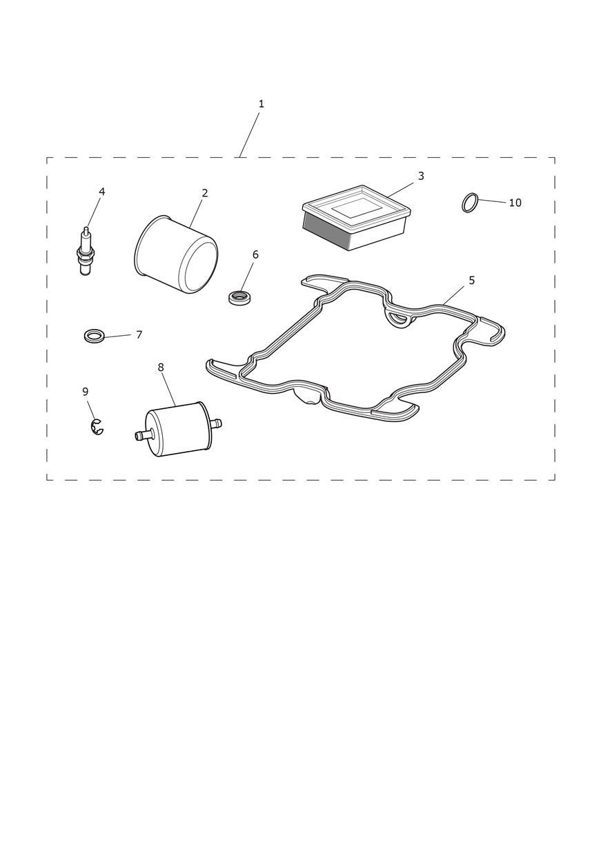 Engine Service Kit exploded diagram