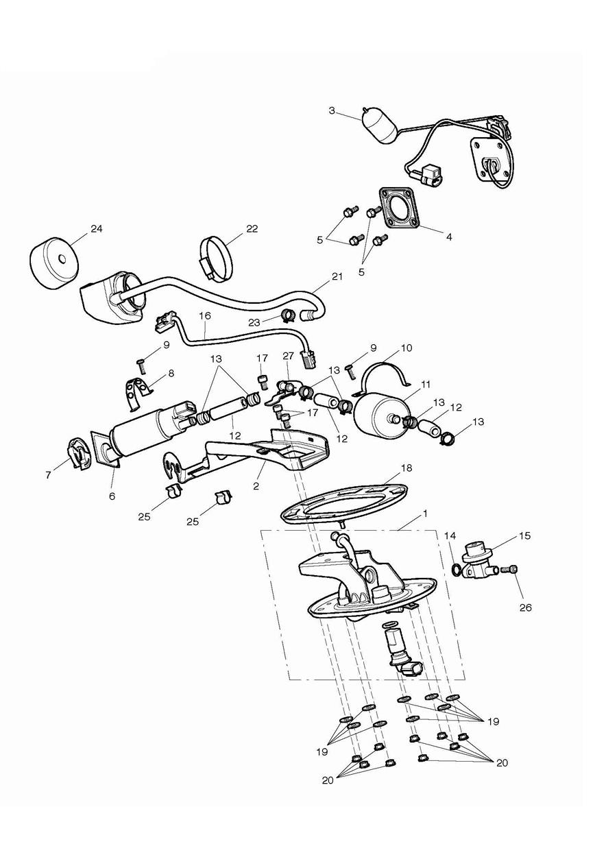 Fuel Pump & Fittings exploded diagram