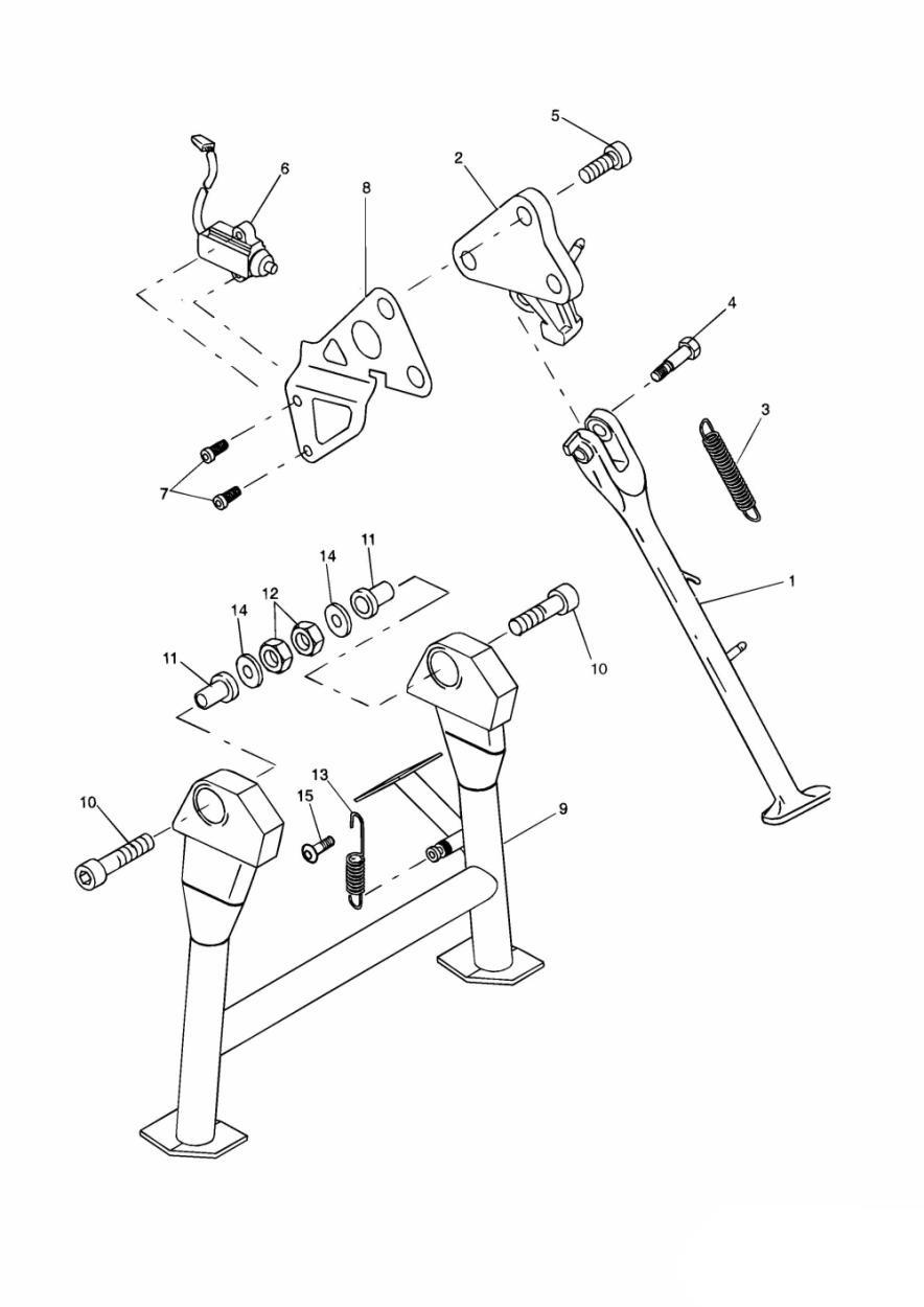 Side Stand exploded diagram
