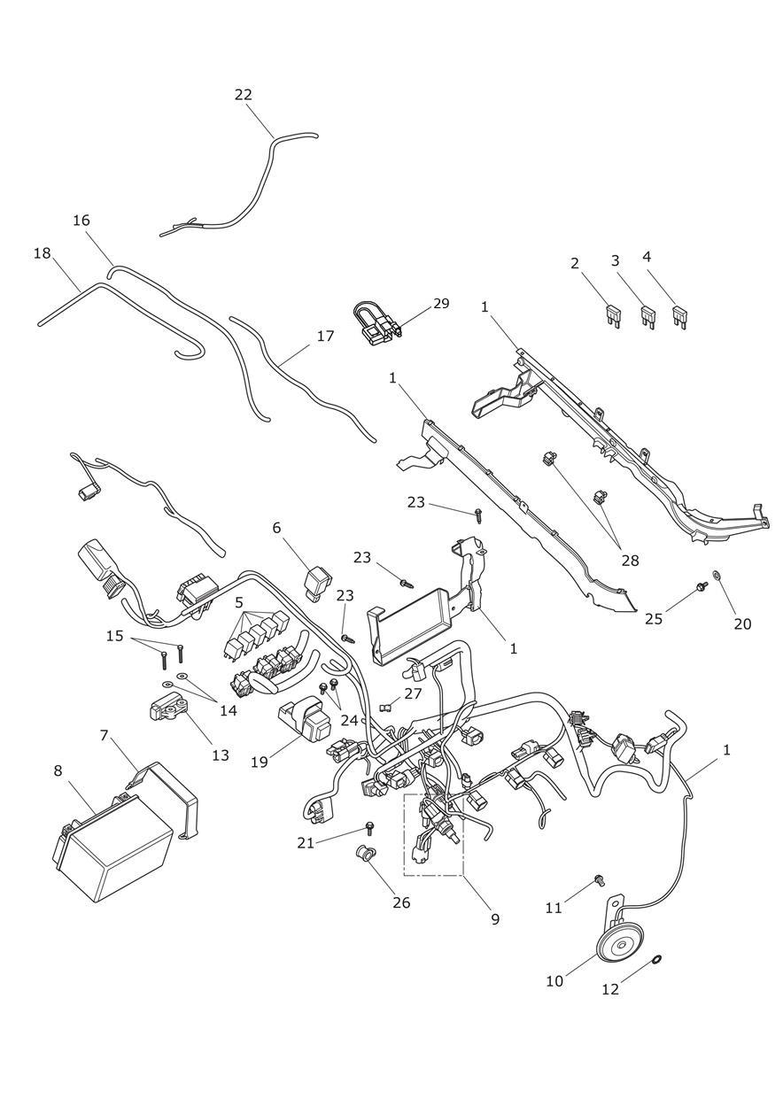 Electrical Equipment exploded diagram