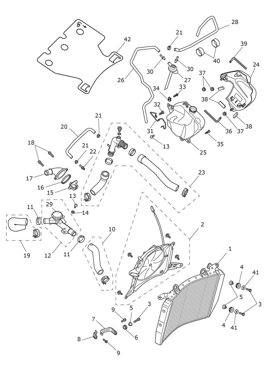 Cooling System exploded diagram