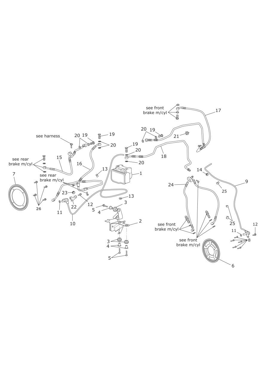 ABS Components exploded diagram