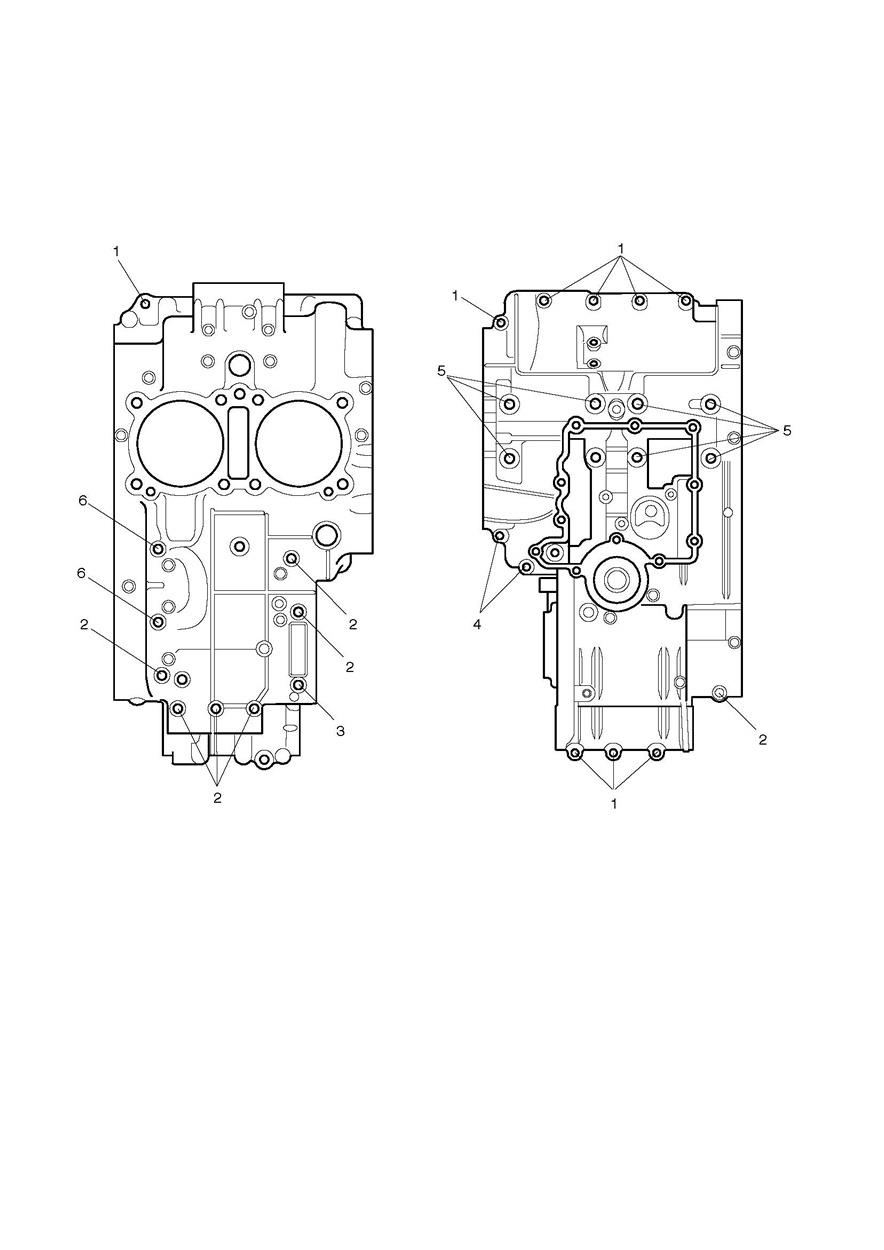 Crankcase Bolts exploded diagram