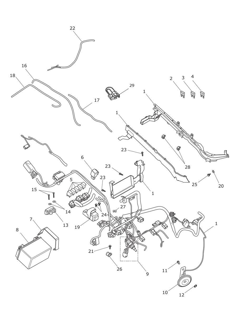 Electrical Equipment exploded diagram