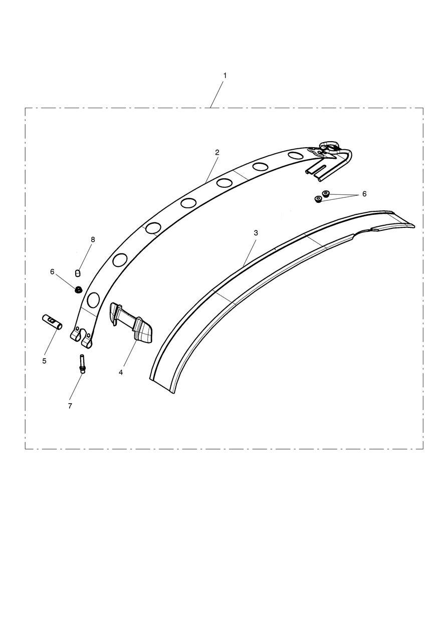 Leather Tank Strap Kit, Brown exploded diagram