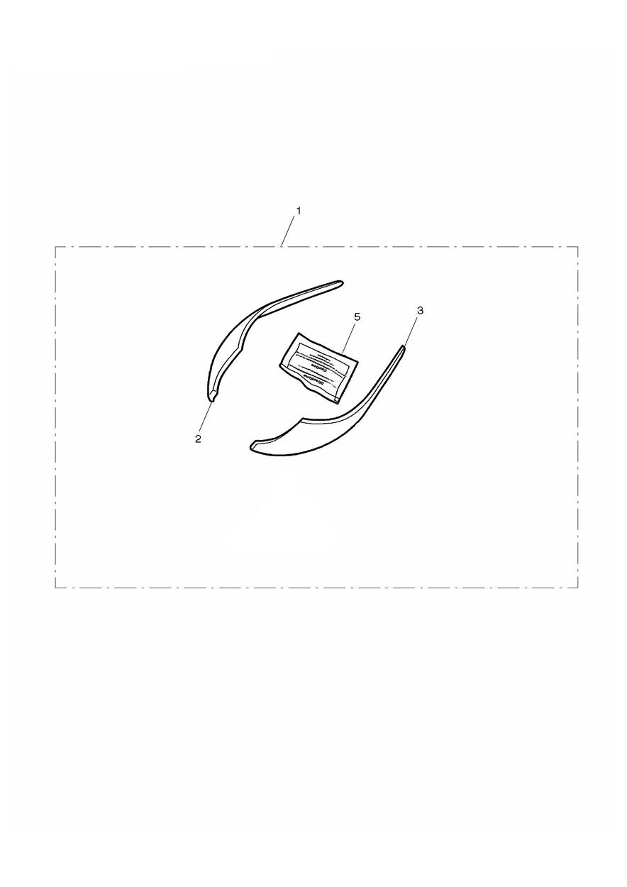 Rear Fender Tip Kit exploded diagram