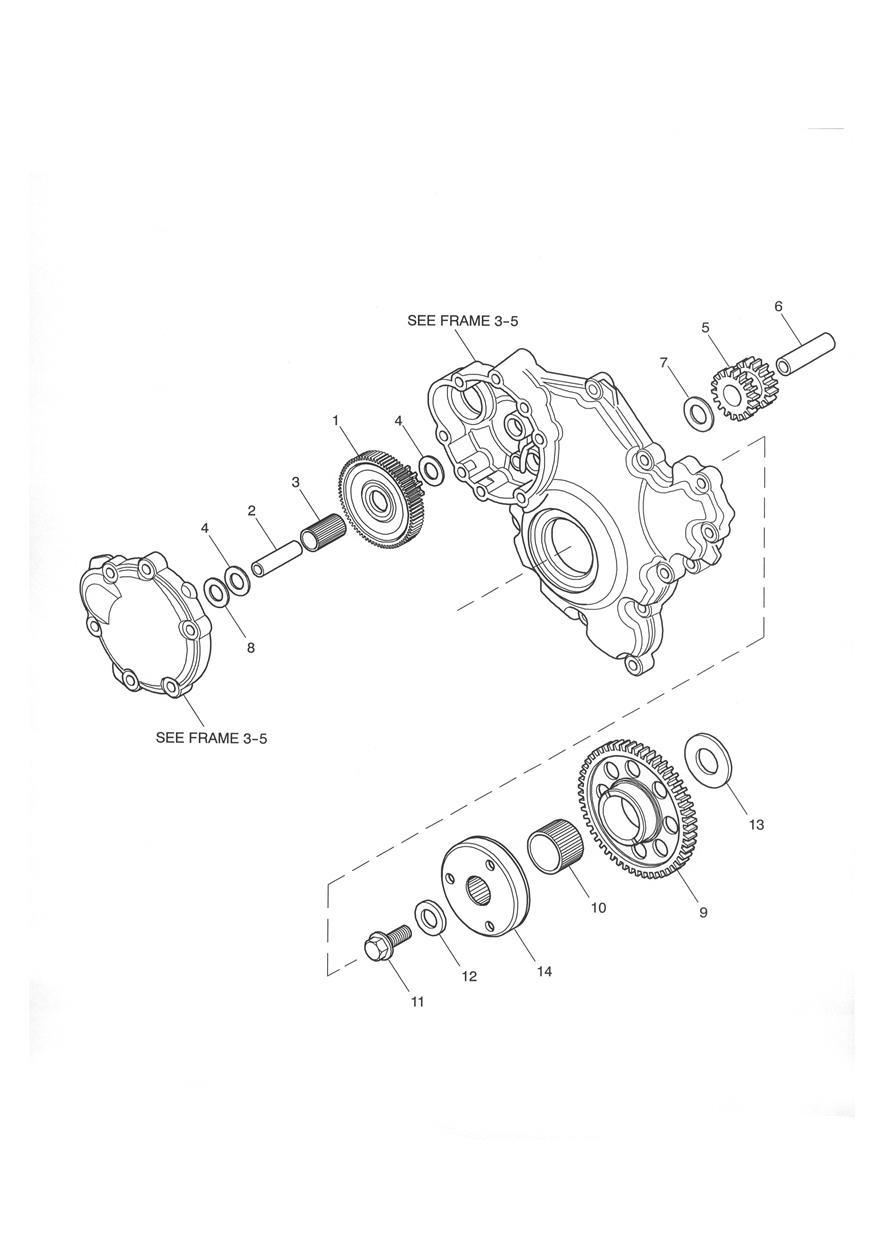 Starter Drive Gears exploded diagram
