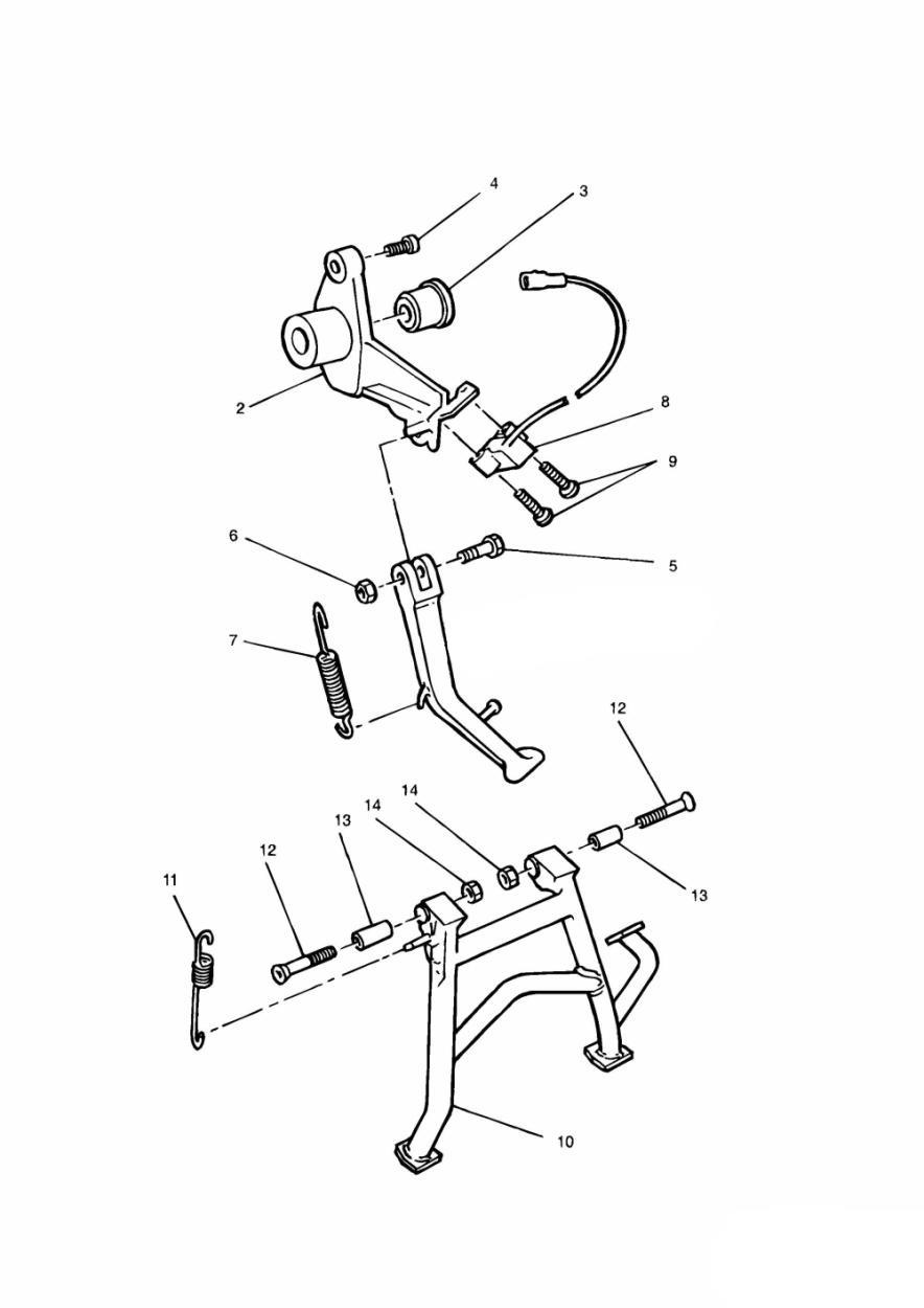 Side Stand exploded diagram