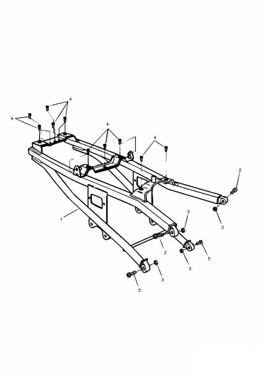 Rear Sub-Frame and Fittings exploded diagram