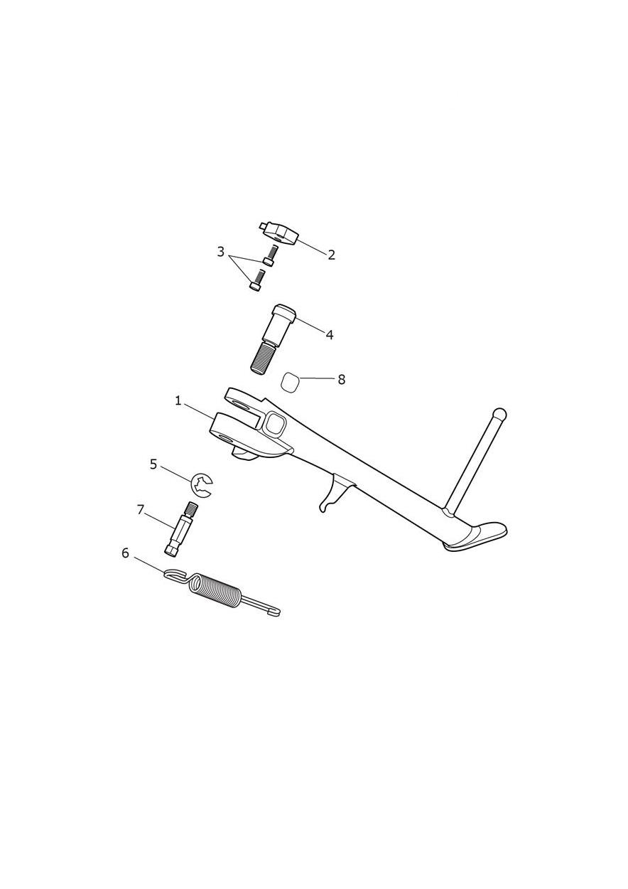 Sidestand exploded diagram