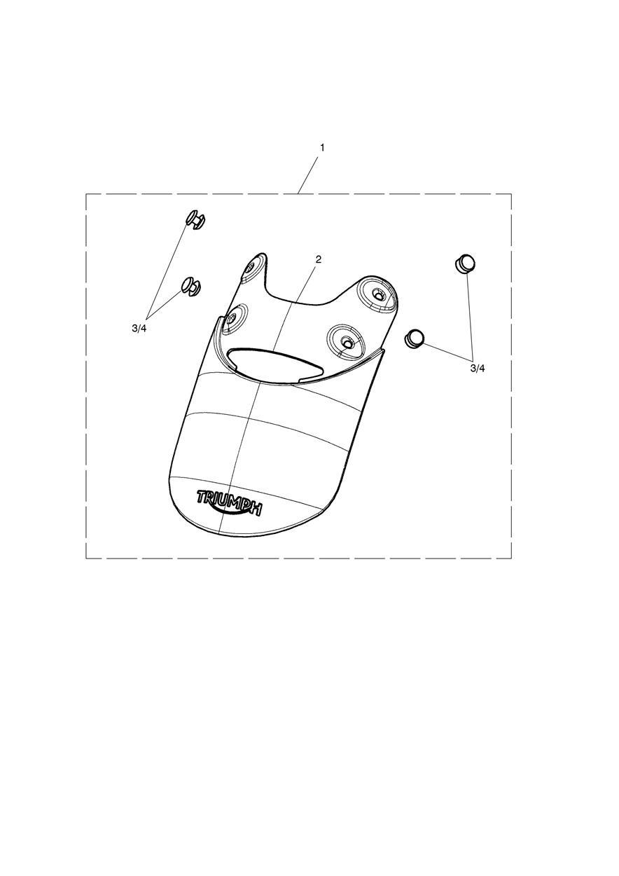 Mudguard Extension Kit exploded diagram