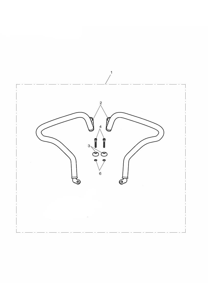Rear Dresser Bar Kit exploded diagram