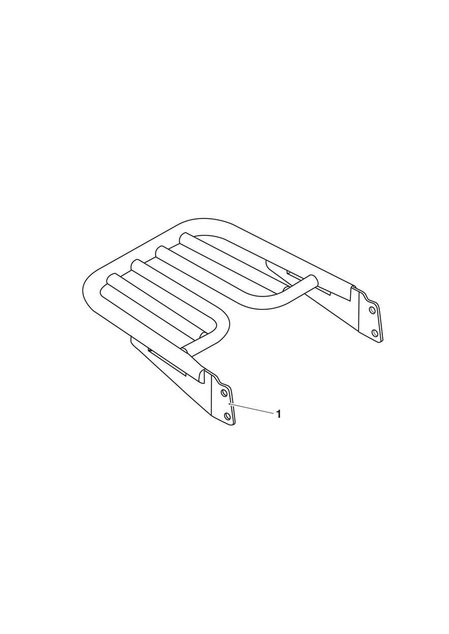 Luggage Rack Kit exploded diagram