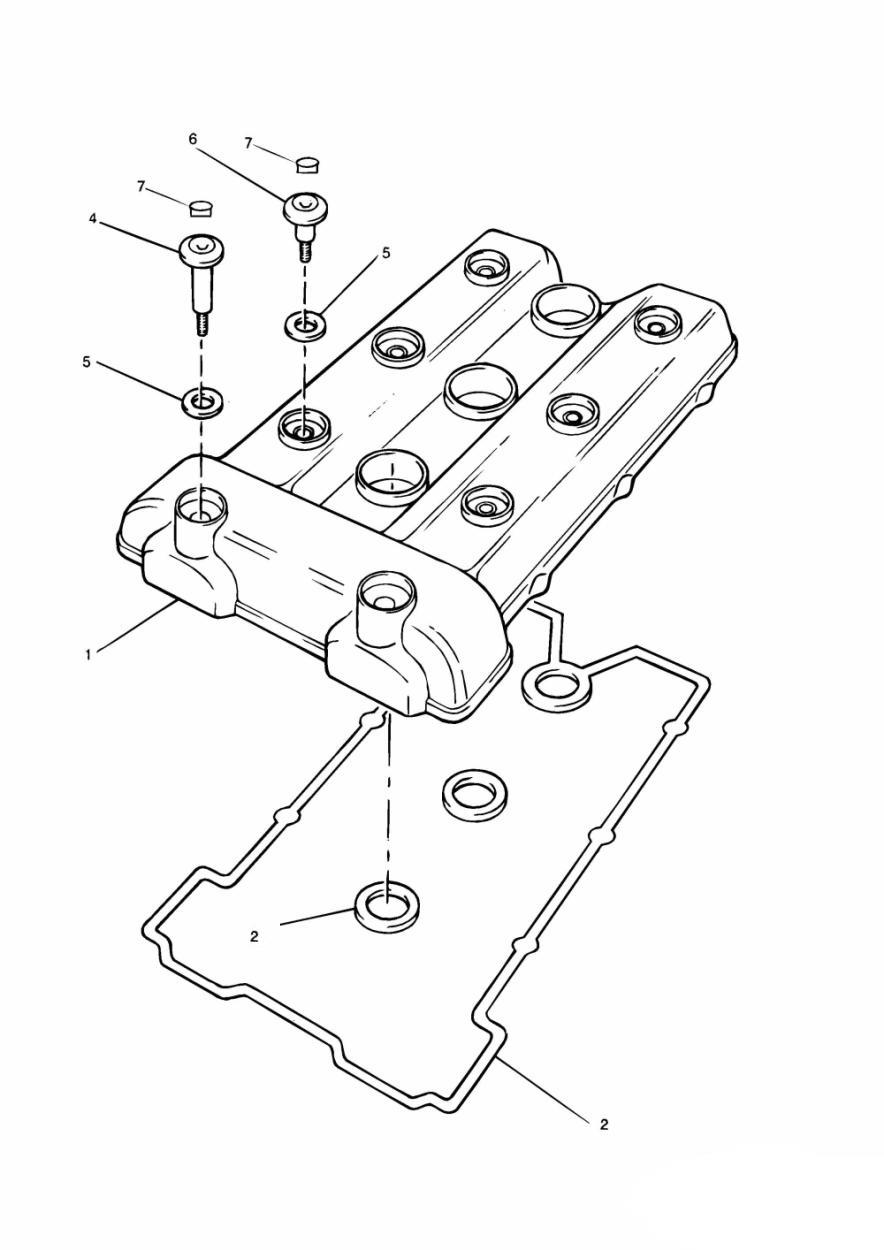 Cam Cover exploded diagram