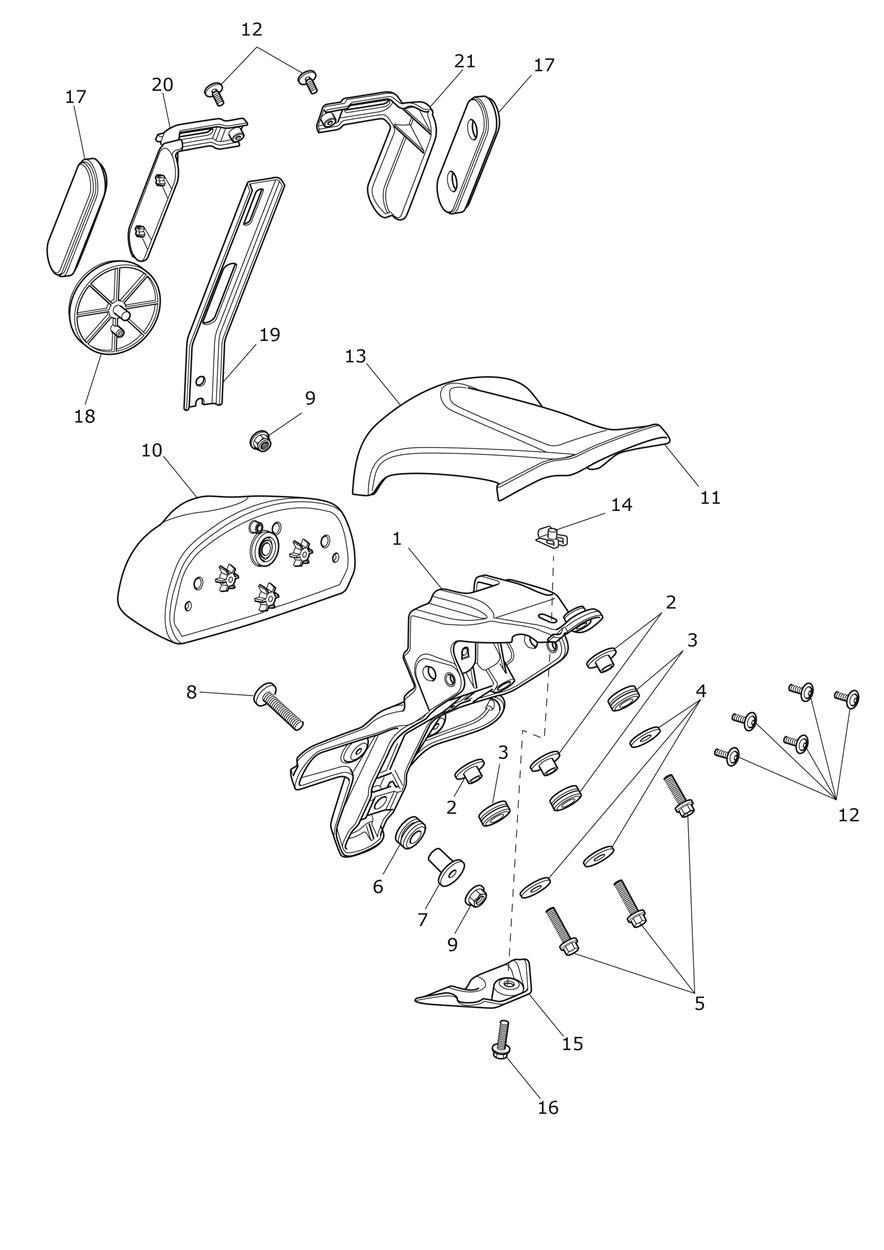 Rear Light exploded diagram