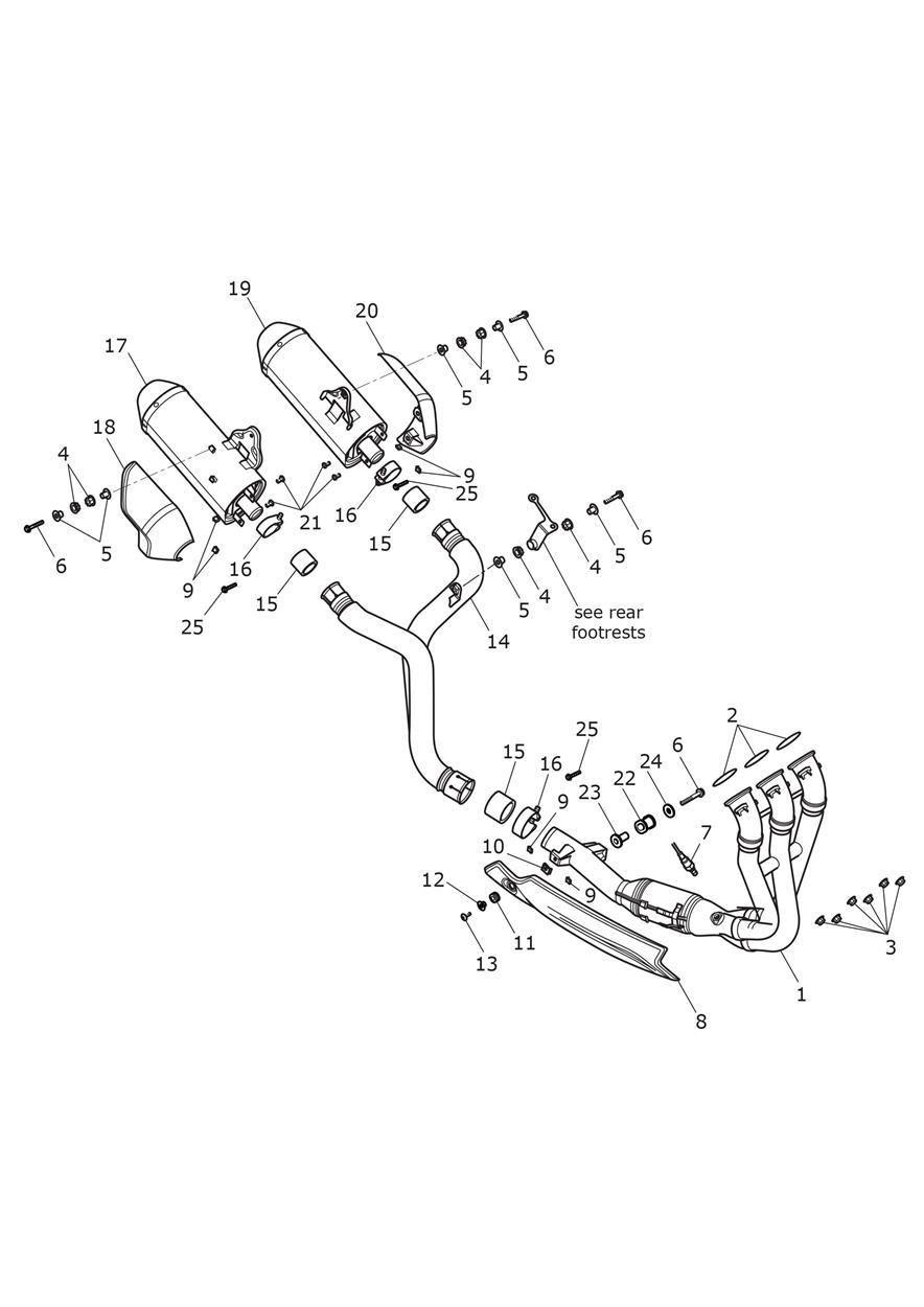 Exhaust System exploded diagram
