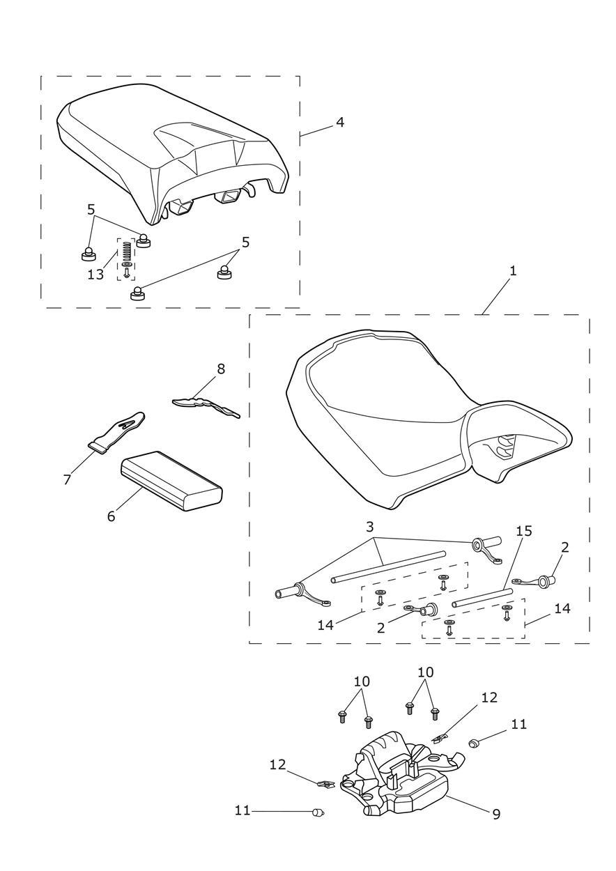 Seat exploded diagram