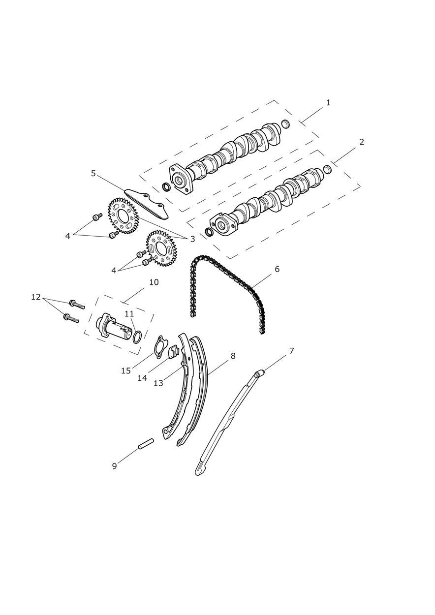 Camshaft & Camshaft Drive exploded diagram