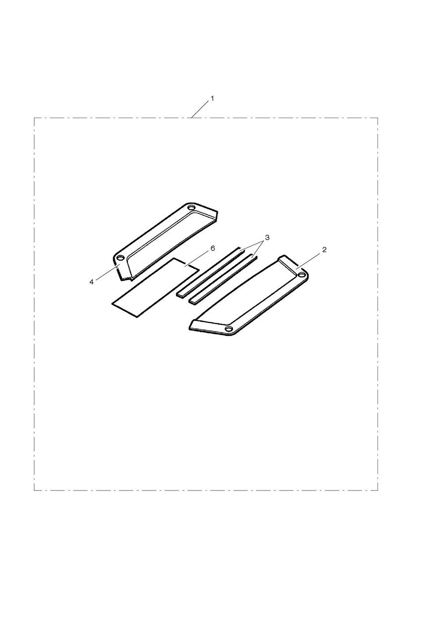 Rear Bodywork Finisher Kit, Coloured exploded diagram