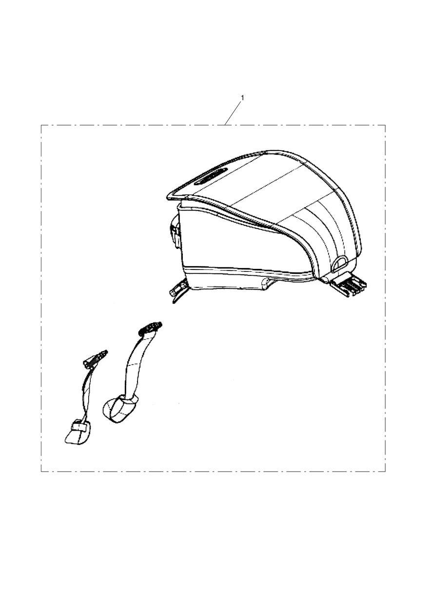 Tank Bag, Waxed, Black exploded diagram