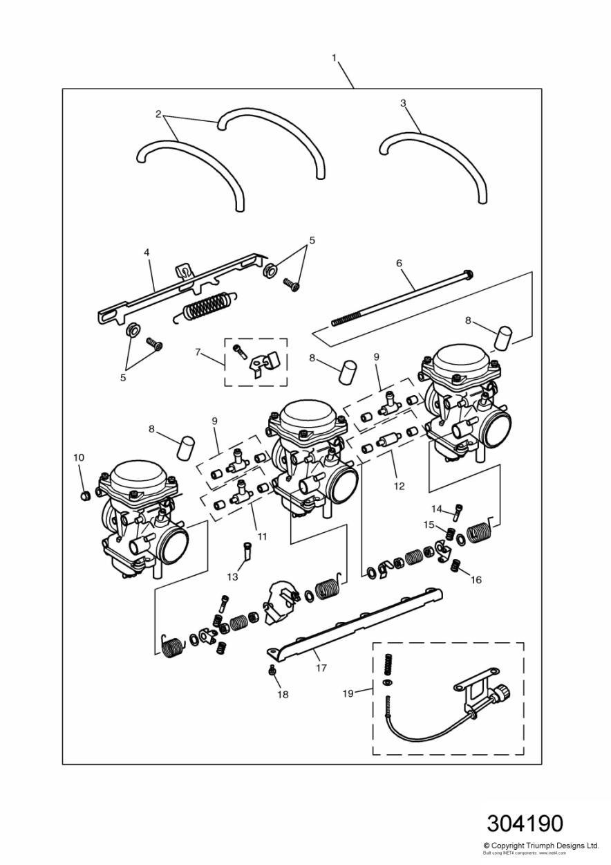 Carburettors exploded diagram