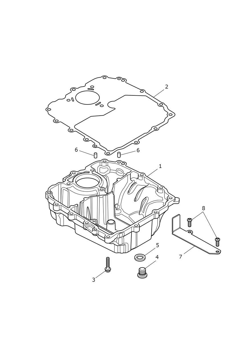 Sump & Fittings exploded diagram