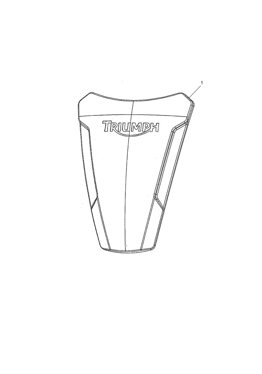 Tank Pad Rubber, Kit exploded diagram
