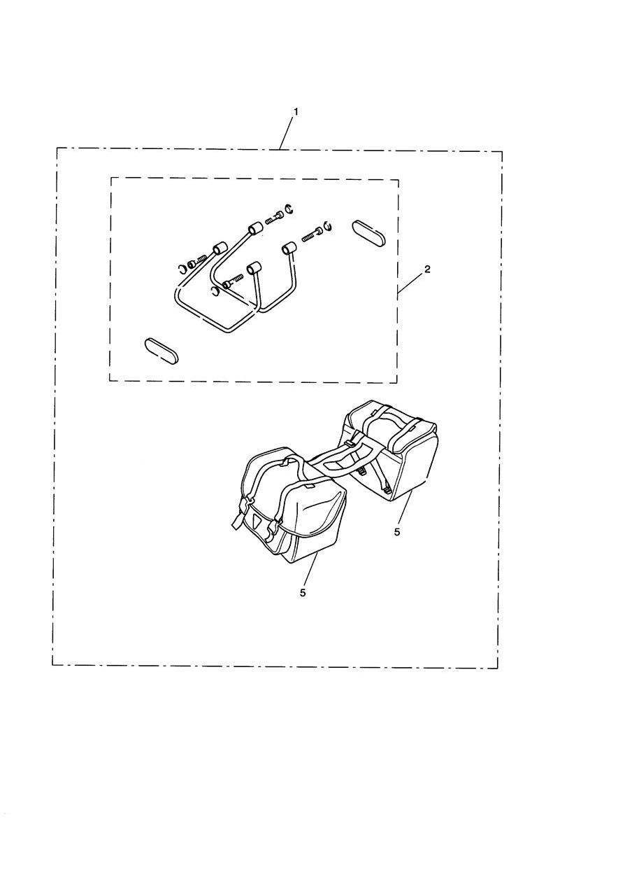 Pannier Kit, Leather, Type C exploded diagram