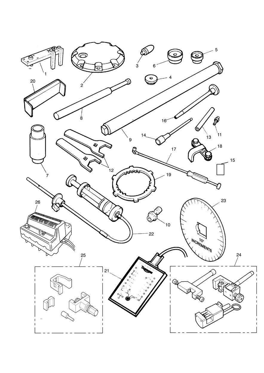 Service Tools All Versions exploded diagram