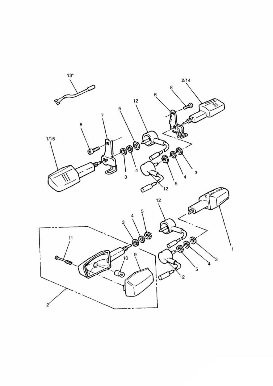 Indicators exploded diagram