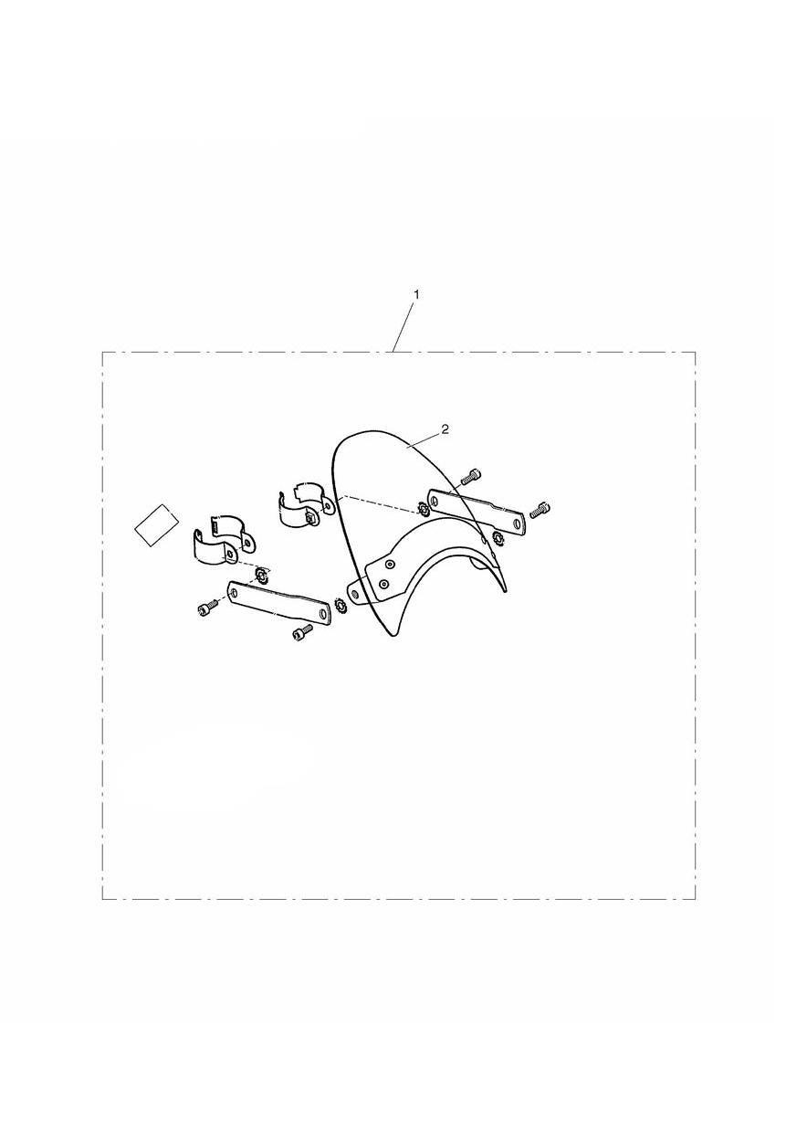 Flyscreen Kit Chrome exploded diagram