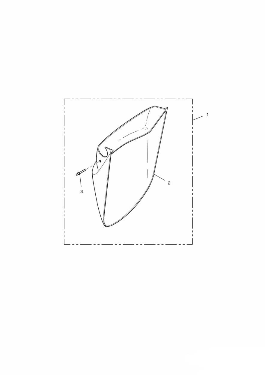 Mudguard Extension Kit, Front exploded diagram