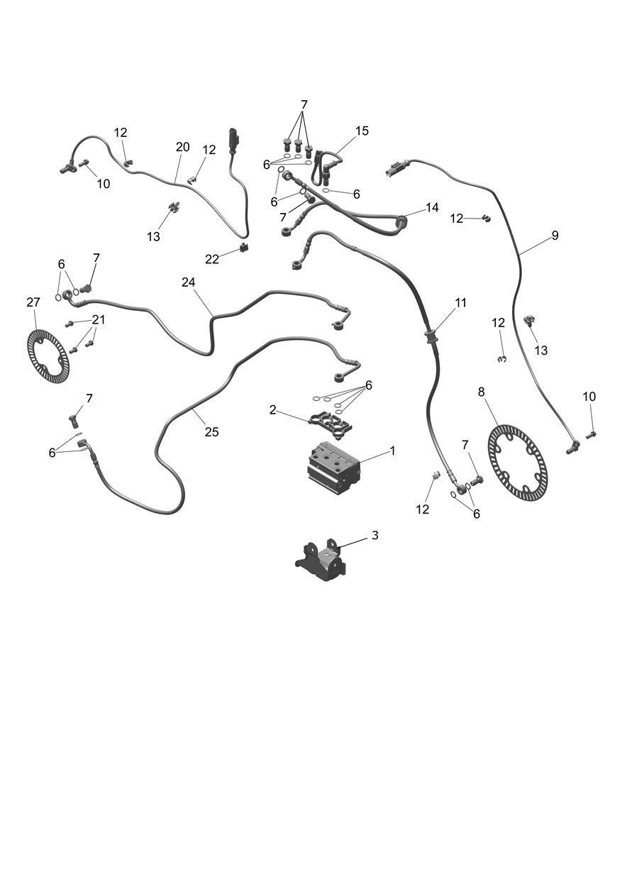 ABS System exploded diagram