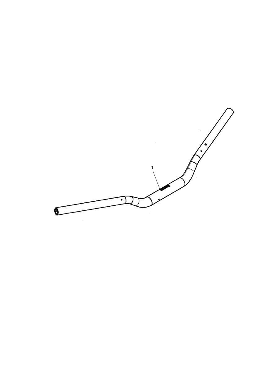 Handlebar, Tapered, Bronze exploded diagram