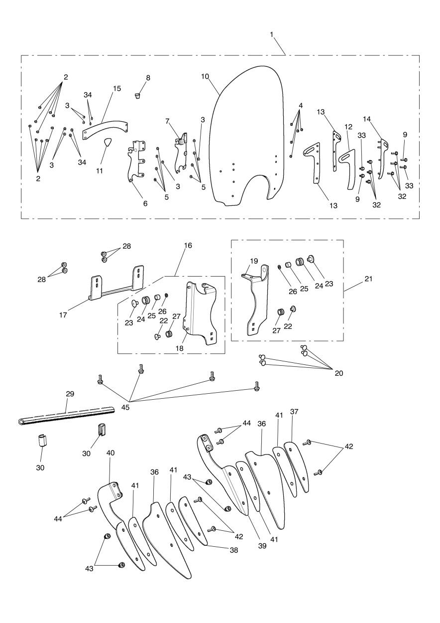 Screen - Special Edition exploded diagram